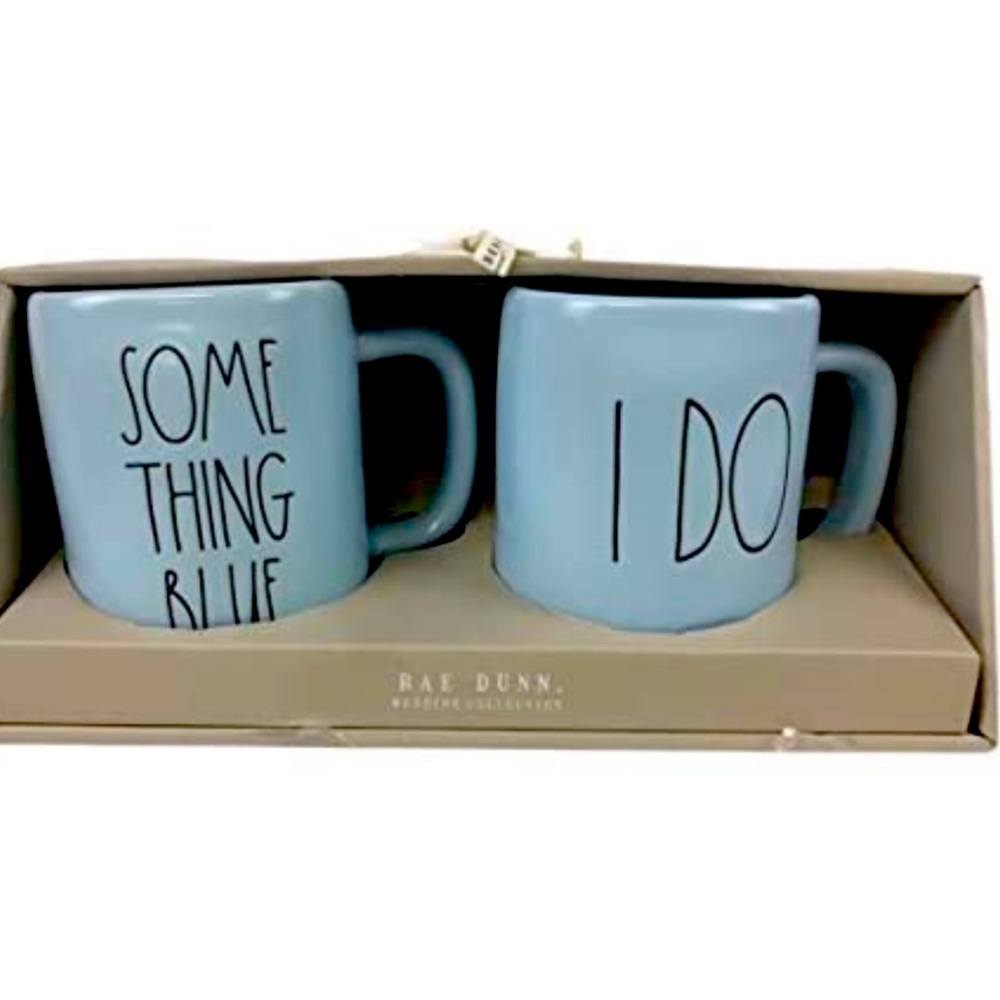 rae dunn wedding collection mug set